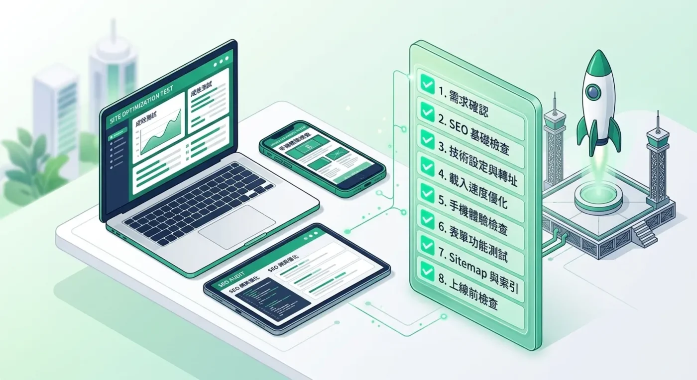網店上線前功能與多裝置測試檢查清單